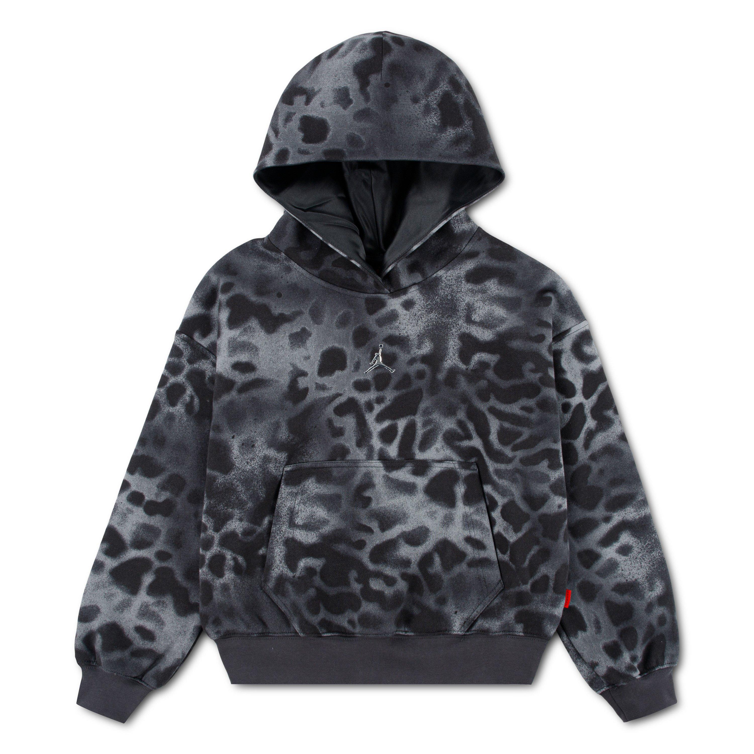 Jordan Big Girls' F And F Cheetah Hoodie - GREY